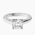 Platinum Nina Dobrev Solitaire 2mm Lab Diamond Ring front image