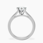 10kt White Gold Teagan Solitaire 2mm Lab Diamond Ring side right image one