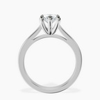 Platinum Nina Dobrev Solitaire 2mm Lab Diamond Ring side right image one
