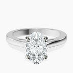 Platinum Nina Dobrev Solitaire 2mm Lab Diamond Ring front image