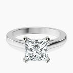 Platinum Nina Dobrev Solitaire 2mm Lab Diamond Ring front image