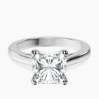 Platinum Nina Dobrev Solitaire 2mm Lab Diamond Ring front image