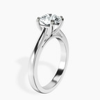 9ct White Gold Teagan Solitaire 2mm Lab Diamond Ring standing product image one