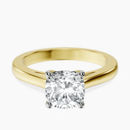 18kt Yellow Gold Nina Dobrev Solitaire 2mm Lab Diamond Ring front image