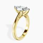 18kt Yellow Gold Nina Dobrev Solitaire 2mm Lab Diamond Ring standing product image one