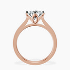 14kt Rose Gold Shye Petal Solitaire Lab Diamond Ring side right image one