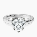 Platinum Shye Petal Solitaire Lab Diamond Ring front image