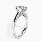 Platinum Shye Petal Solitaire Lab Diamond Ring standing product image one