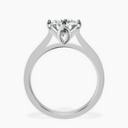 14kt White Gold Shye Petal Solitaire Lab Diamond Ring side right image one