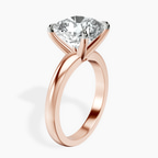 10kt Rose Gold Arielle Solitaire Lab Diamond Ring standing product image one