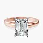 10kt Rose Gold Arielle Solitaire Lab Diamond Ring front image