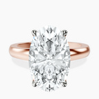 18kt Rose Gold Arielle Solitaire Lab Diamond Ring front image