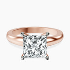 18kt Rose Gold Arielle Solitaire Lab Diamond Ring front image