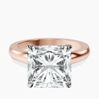 18kt Rose Gold Arielle Solitaire Lab Diamond Ring front image