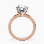 10kt Rose Gold Arielle Solitaire Lab Diamond Ring side right image one
