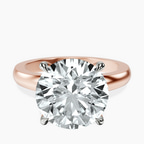 10kt Rose Gold Arielle Solitaire Lab Diamond Ring front image