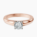 18kt Rose Gold Arielle Solitaire Lab Diamond Ring front image