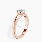 18kt Rose Gold Arielle Solitaire Lab Diamond Ring standing product image one