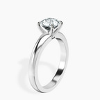 18kt White Gold Arielle Solitaire Lab Diamond Ring standing product image one