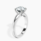 18ct White Gold Arielle Solitaire Lab Diamond Ring standing product image one