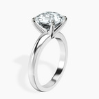 18kt White Gold Arielle Solitaire Lab Diamond Ring standing product image one