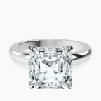 Platinum Arielle Solitaire Lab Diamond Ring front image