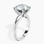 Platinum Arielle Solitaire Lab Diamond Ring standing product image one