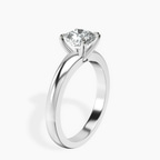 Platinum Arielle Solitaire Lab Diamond Ring standing product image one