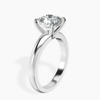 Platinum Arielle Solitaire Lab Diamond Ring standing product image one