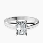 18kt White Gold Arielle Solitaire Lab Diamond Ring front image