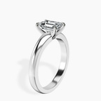 18kt White Gold Arielle Solitaire Lab Diamond Ring standing product image one