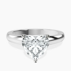 Platinum Arielle Solitaire Lab Diamond Ring front image