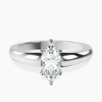 18kt White Gold Arielle Solitaire Lab Diamond Ring front image