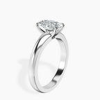 18kt White Gold Arielle Solitaire Lab Diamond Ring standing product image one