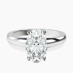 Platinum Arielle Solitaire Lab Diamond Ring front image
