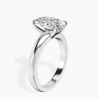 2.99 ct. oval Arielle Solitaire Ring in 10kt white gold standing product image one