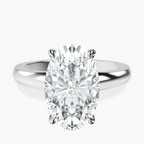 18kt White Gold Arielle Solitaire Lab Diamond Ring front image