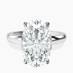 18kt White Gold Arielle Solitaire Lab Diamond Ring front image