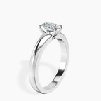18kt White Gold Arielle Solitaire Lab Diamond Ring standing product image one