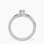 18kt White Gold Arielle Solitaire Lab Diamond Ring side right image one