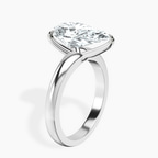 18kt White Gold Arielle Solitaire Lab Diamond Ring standing product image one