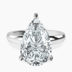 Platinum Arielle Solitaire Lab Diamond Ring front image