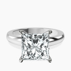 Platinum Arielle Solitaire Lab Diamond Ring front image