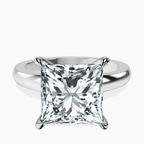 Platinum Arielle Solitaire Lab Diamond Ring front image