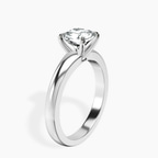 18kt White Gold Arielle Solitaire Lab Diamond Ring standing product image one
