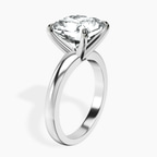 Platinum Arielle Solitaire Lab Diamond Ring standing product image one
