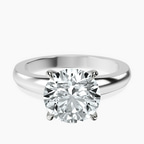 14kt White Gold Arielle Solitaire Lab Diamond Ring front image