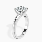 14kt White Gold Arielle Solitaire Lab Diamond Ring standing product image one