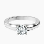 14kt White Gold Arielle Solitaire Lab Diamond Ring front image