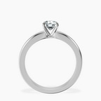 14kt White Gold Arielle Solitaire Lab Diamond Ring side right image one
